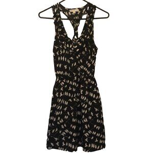 love, Fire black/white bird print dress w/ pockets sz S